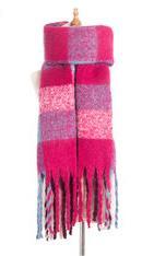 Autumn Winter Thickening Thick Tassel Plaid Scarf Circle Sand Thick Braid Thick Beard Twist Braid Bib Shawl