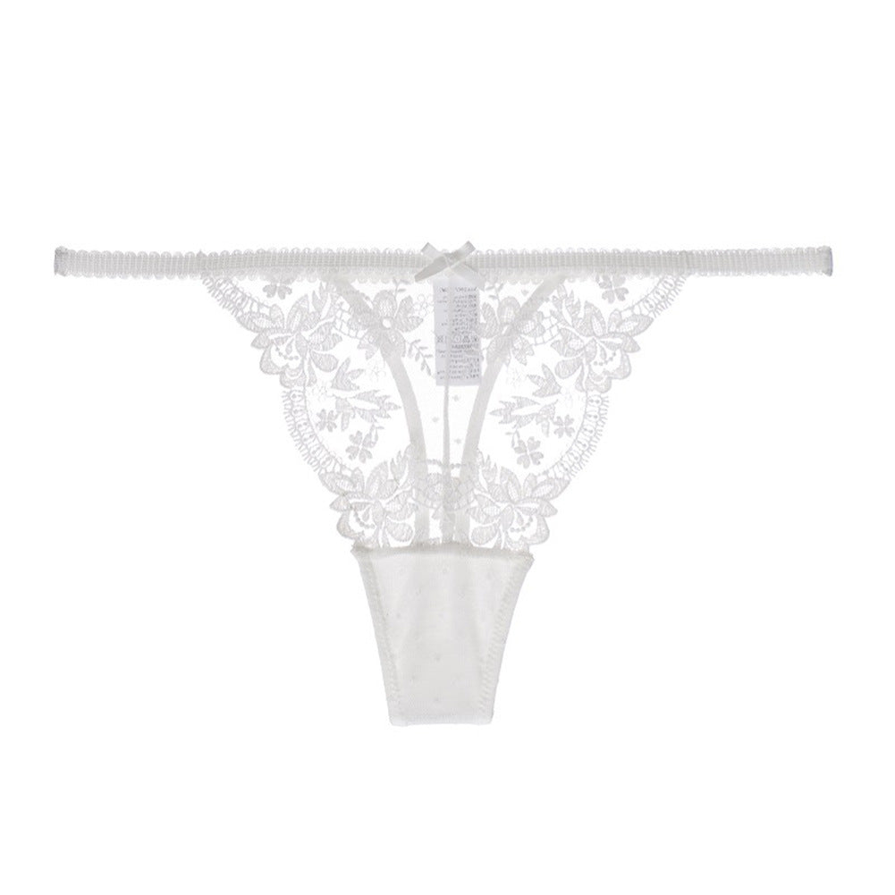 Sexy Thong Lace Underwear Women Black Pure Girl Underwear