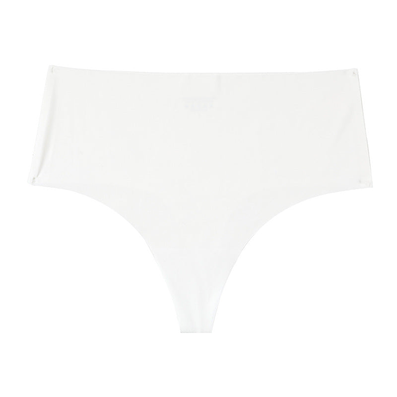 Traceless One Piece Taille Haute Glace Soie Femmes T Back Femmes Séchage Rapide Culotte En Forme De T Sexy