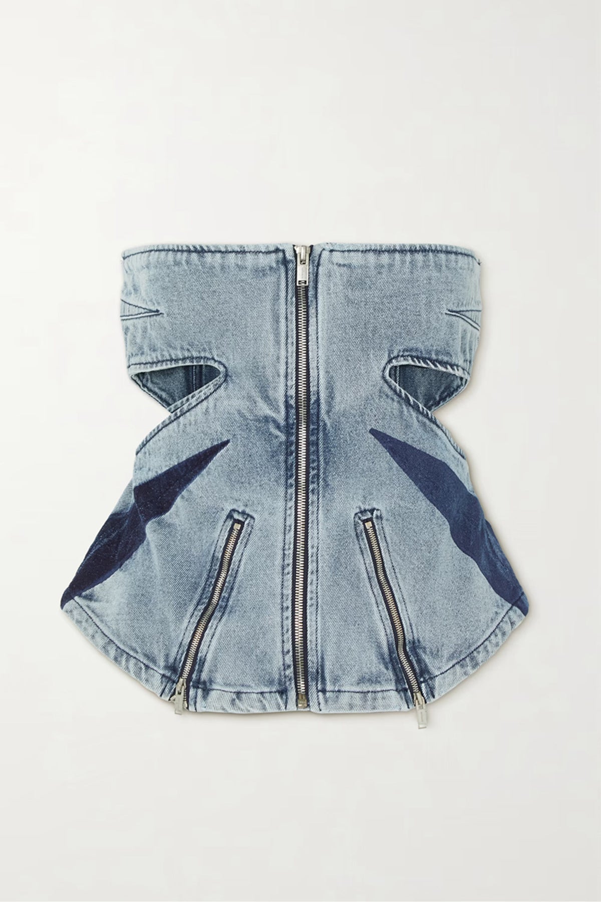 Blue strapless
