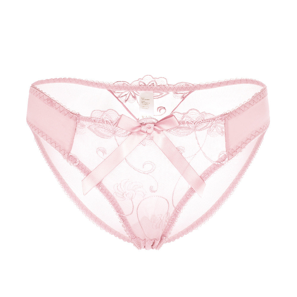 Dentelle voir à travers les culottes sexy en maille pour femmes