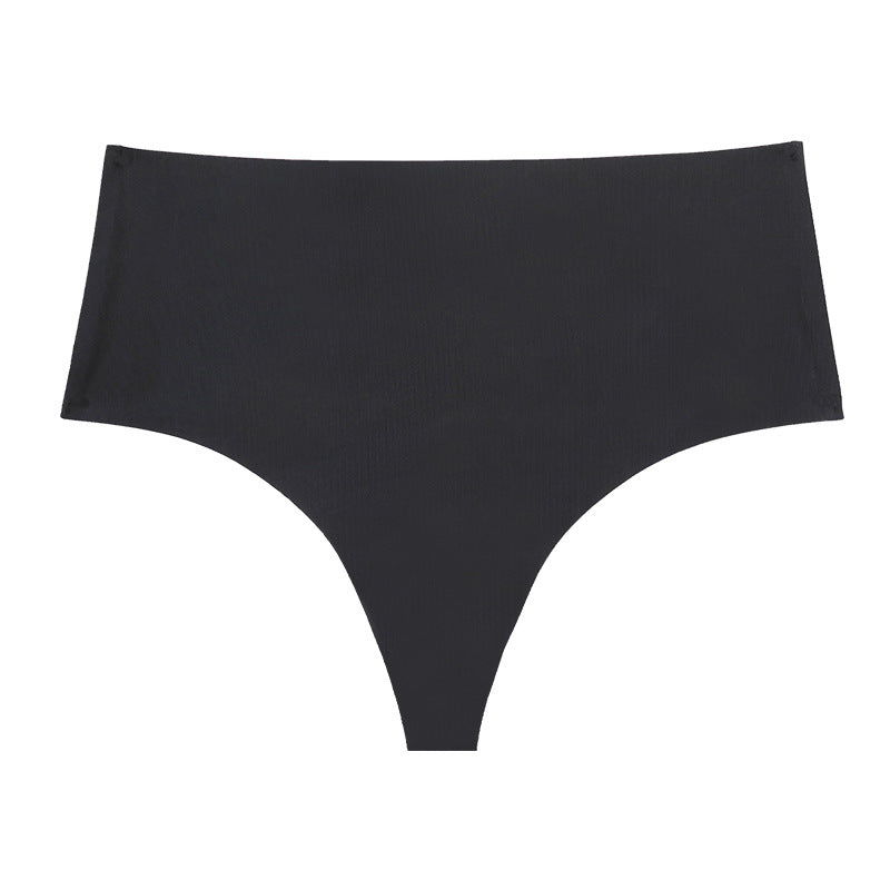 Traceless One Piece Taille Haute Glace Soie Femmes T Back Femmes Séchage Rapide Culotte En Forme De T Sexy