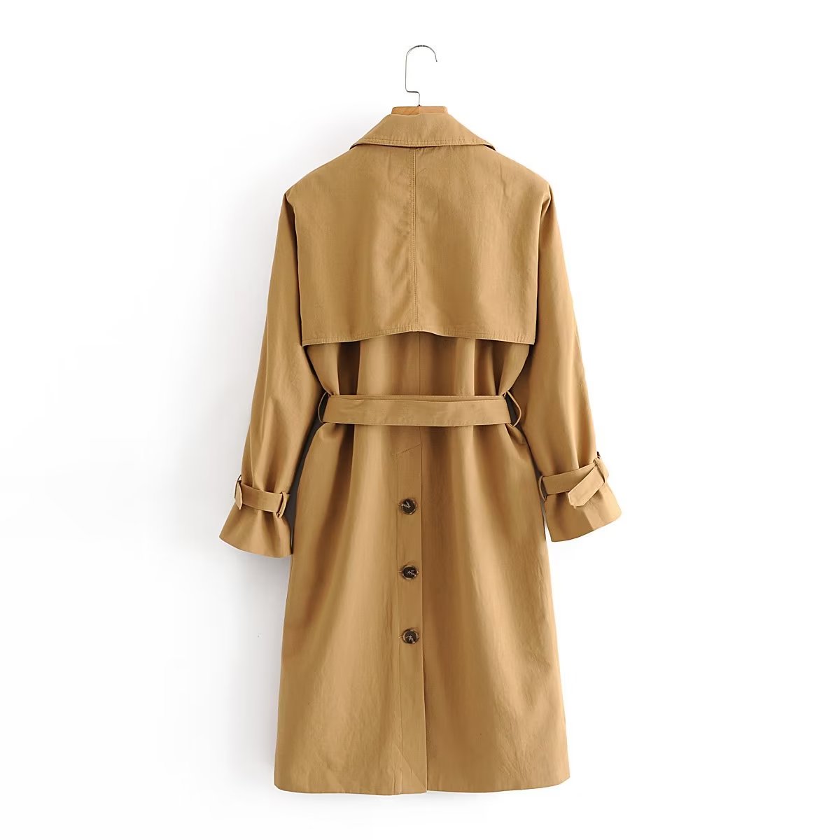 Recommended British Silhouette British Raglan Sleeve Belt Long Trench Coat