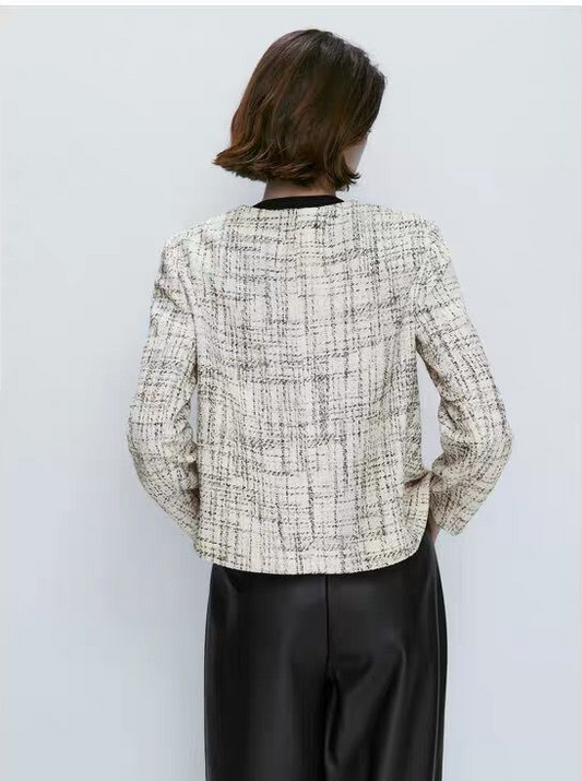 Slimming Women Clothing Round Neck Brushed Short Top