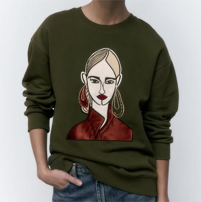 Pull décontracté ample pour femme All Match Girl
