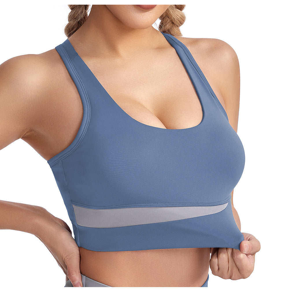 Sports Underwear Shockproof Push up Wireless Workout Bra Training Running Yoga Clothes Top