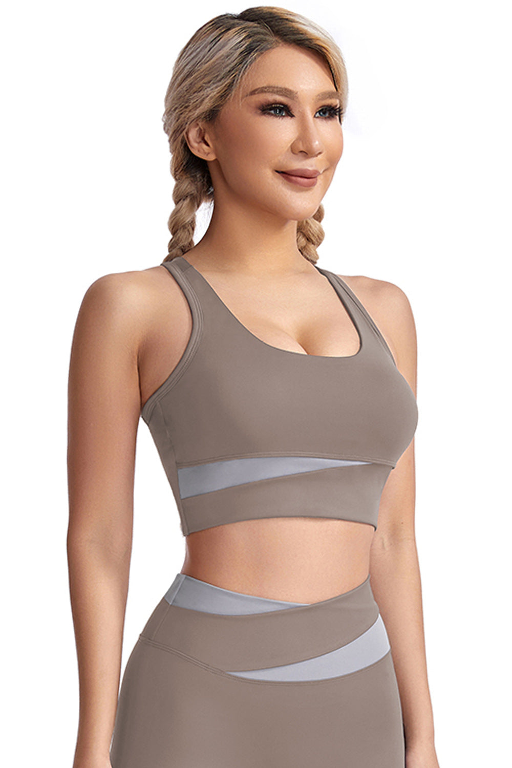 Sports Underwear Shockproof Push up Wireless Workout Bra Training Running Yoga Clothes Top