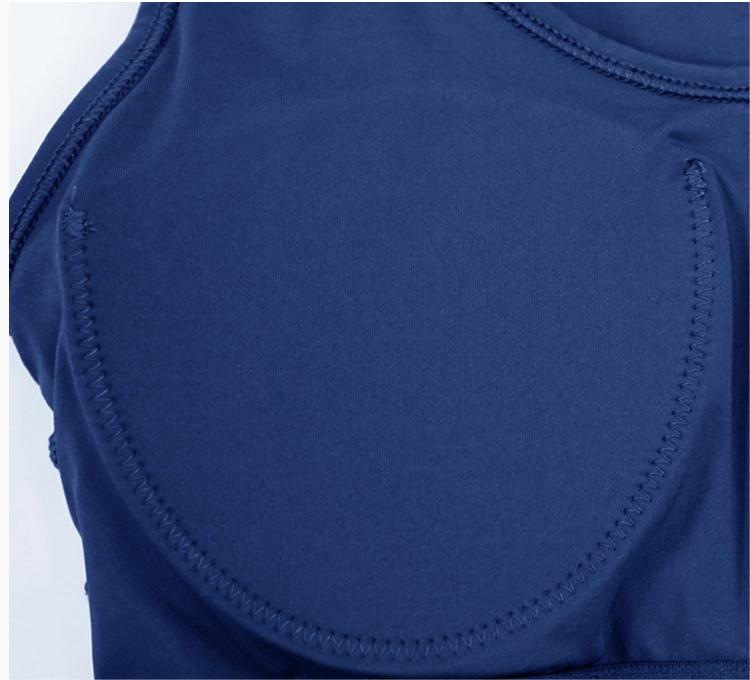 Sous-vêtements de sports de plein air One Piece Double Bandoulière Coutures côtelées élastiques Respirant Séchage rapide Running Fitness Yoga Wear