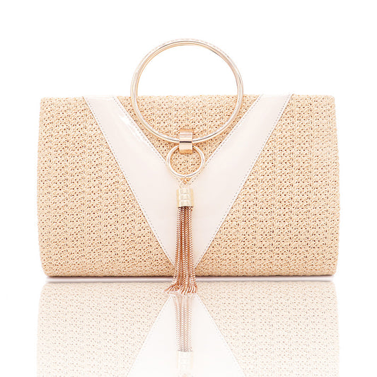 Portable Cosmetic Bag Retro Dinner Large Capacity Ladies Cosmetic Bag