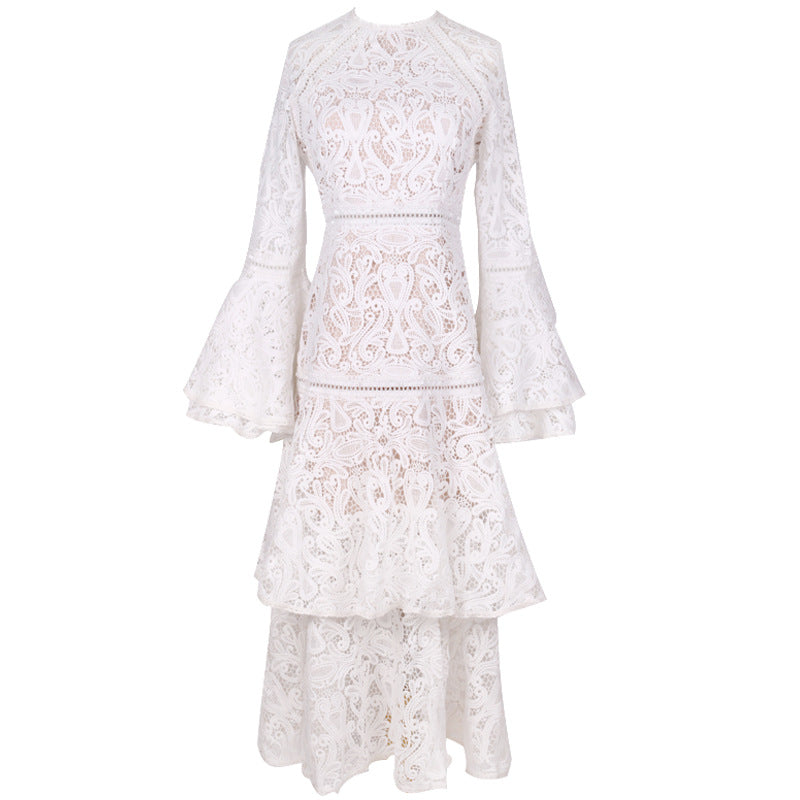 Spring Summer Dress Lace Dress Tiered Ruffle Maxi Dress Dress for Women