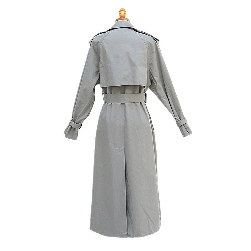 Slim Fit taille femmes manteau mi-long décontracté Trench Coat femmes