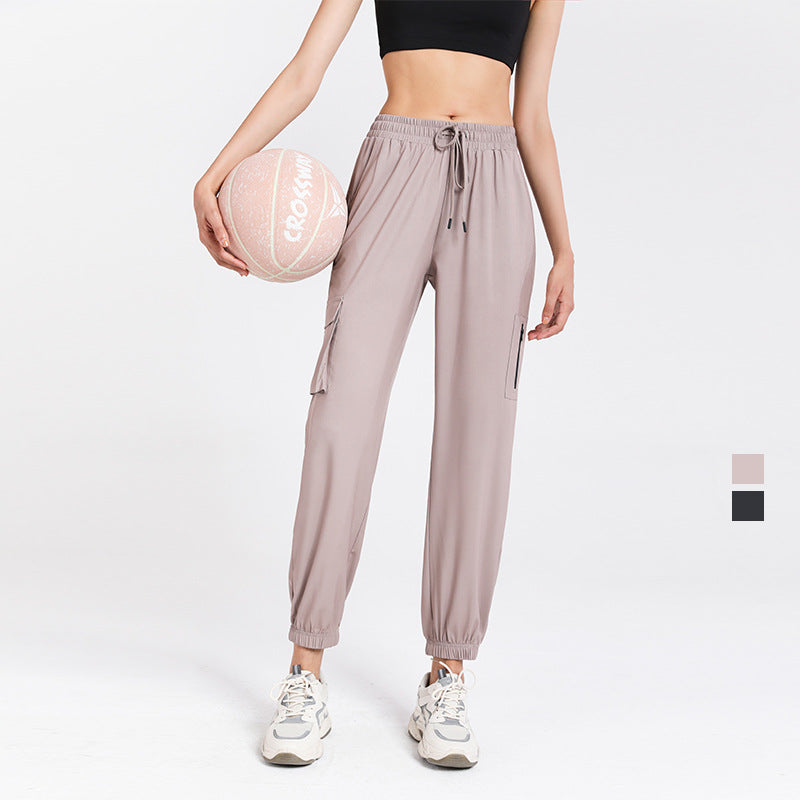 Sports Trousers Women Straight Loose Breathable Skinny Pants Professional Running Quick-Drying Workout Training Pants