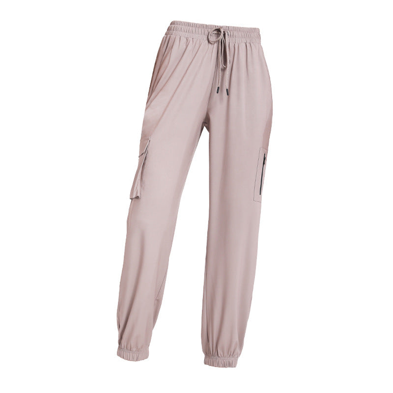 Sports Trousers Women Straight Loose Breathable Skinny Pants Professional Running Quick-Drying Workout Training Pants