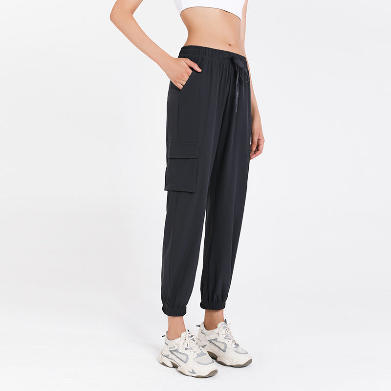 Sports Trousers Women Straight Loose Breathable Skinny Pants Professional Running Quick-Drying Workout Training Pants