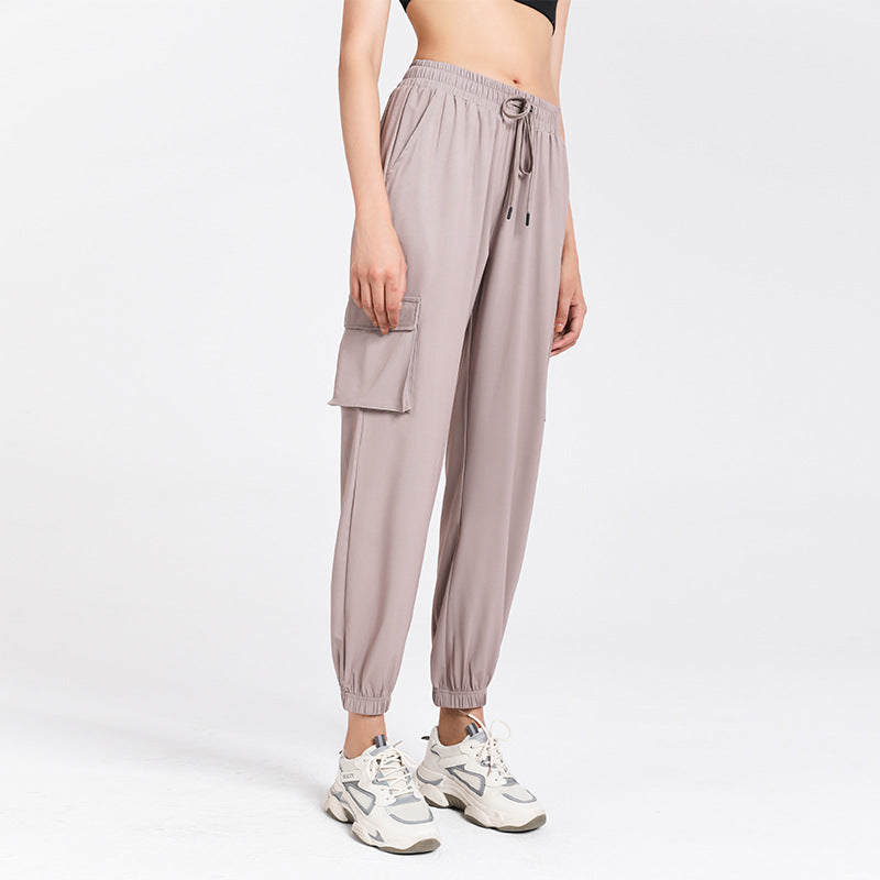 Sports Trousers Women Straight Loose Breathable Skinny Pants Professional Running Quick-Drying Workout Training Pants