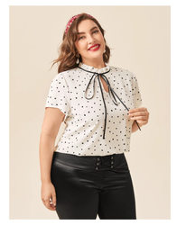 Plus Size Women Wear Bottoming Loose Oversized Short Sleeve Shirt