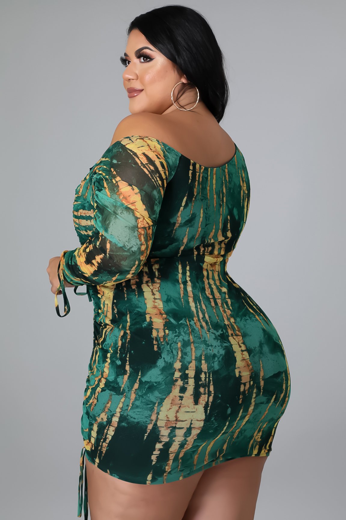 Grande taille femmes vêtements mode Sexy fille imprimé bandoulière robe fourreau discothèque uniformes