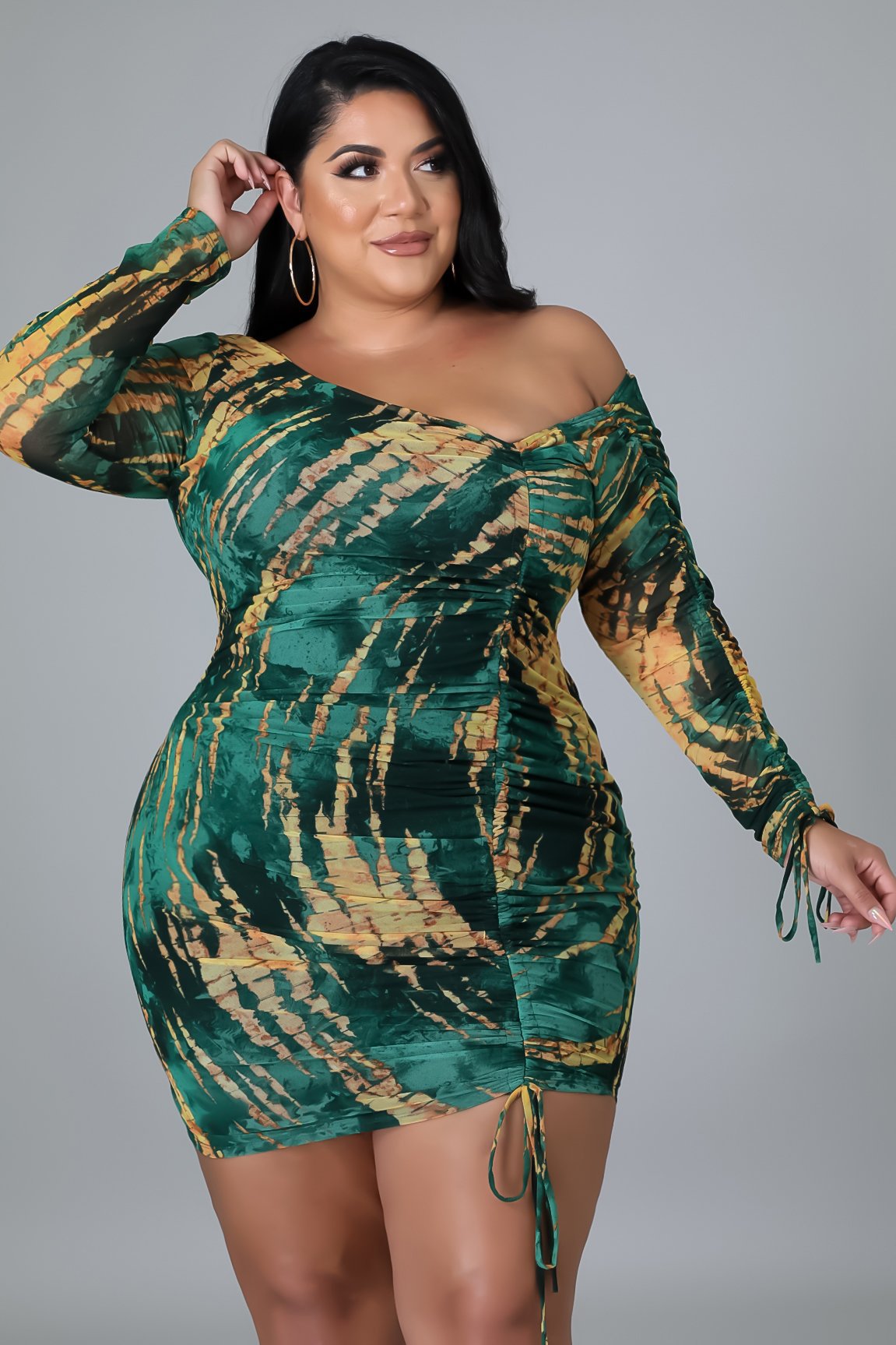 Grande taille femmes vêtements mode Sexy fille imprimé bandoulière robe fourreau discothèque uniformes