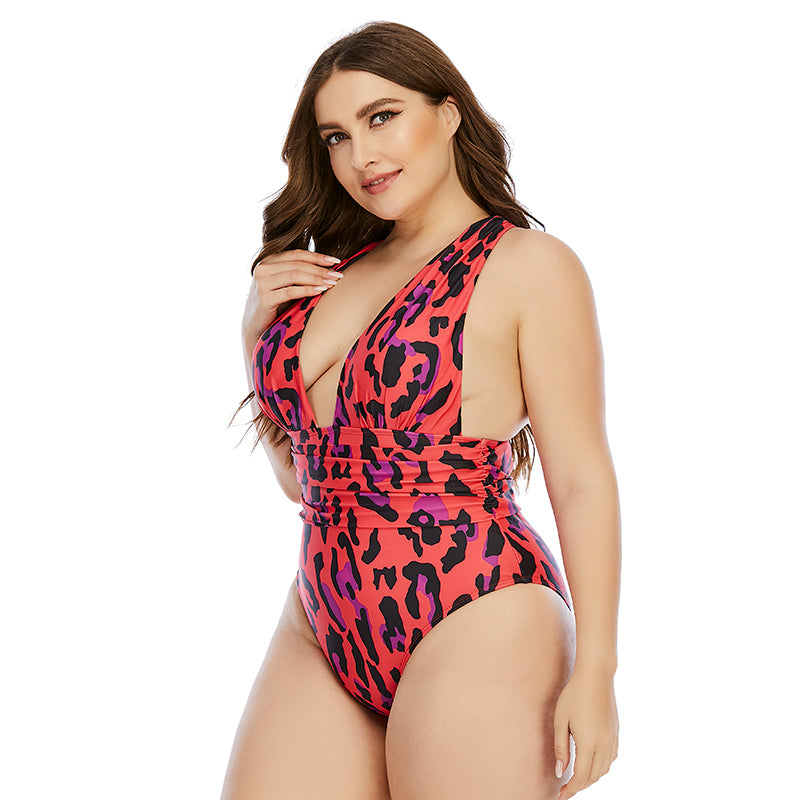 Plus Size New One-Piece Swimsuit Woman Swimsuit Extra Large Swimsuit