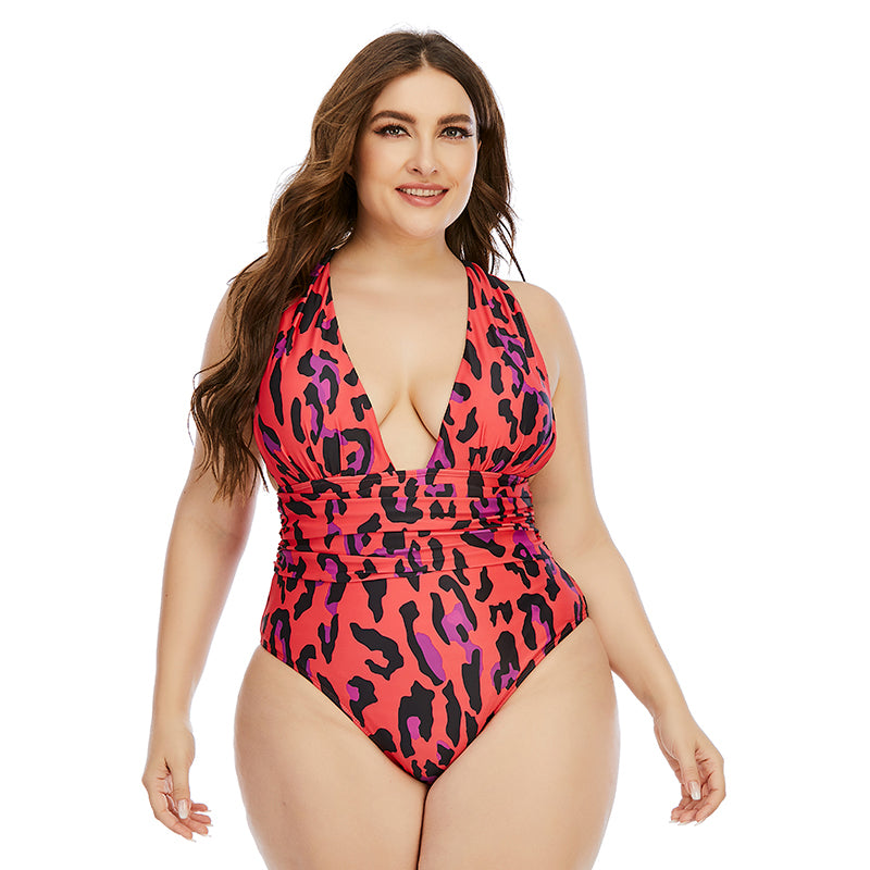 Plus Size New One-Piece Swimsuit Woman Swimsuit Extra Large Swimsuit