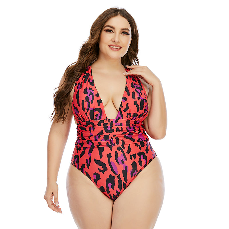 Plus Size New One-Piece Swimsuit Woman Swimsuit Extra Large Swimsuit