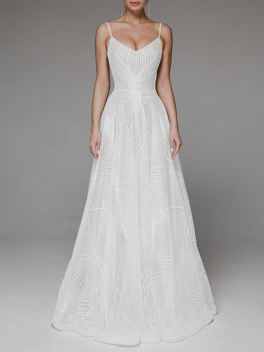 Spring Summer Women Clothing V Neck Maxi Dress Sexy Strap Embroidered Sleeveless Dress