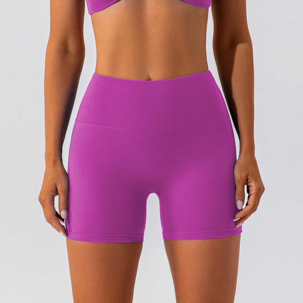 Séchage rapide Nude Feel Yoga Shorts Femmes Hanche Levage Running Shorts D'entraînement Serré Taille Haute Sport Formation Leggings