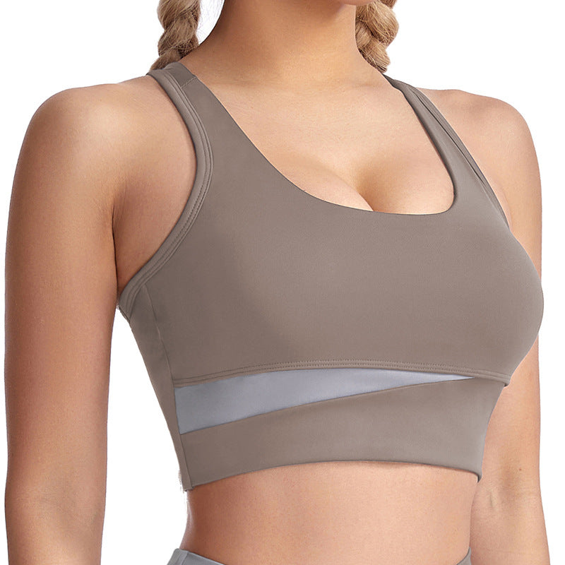 Sports Underwear Shockproof Push up Wireless Workout Bra Training Running Yoga Clothes Top