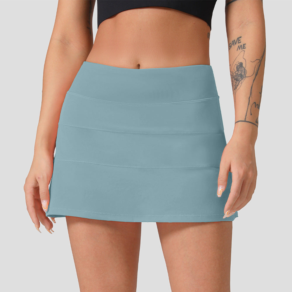 Jupe de tennis plissée femme jupe de sport femme anti-exposition danse yoga culotte fitness jupe