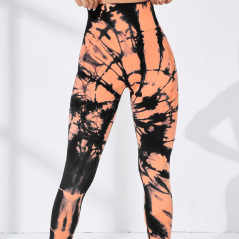 Pantalon de yoga sport tricoté sans couture évacuant l'humidité Séchage rapide Ajustement serré Cinch Running Workout Cheville Longueur Pantalon