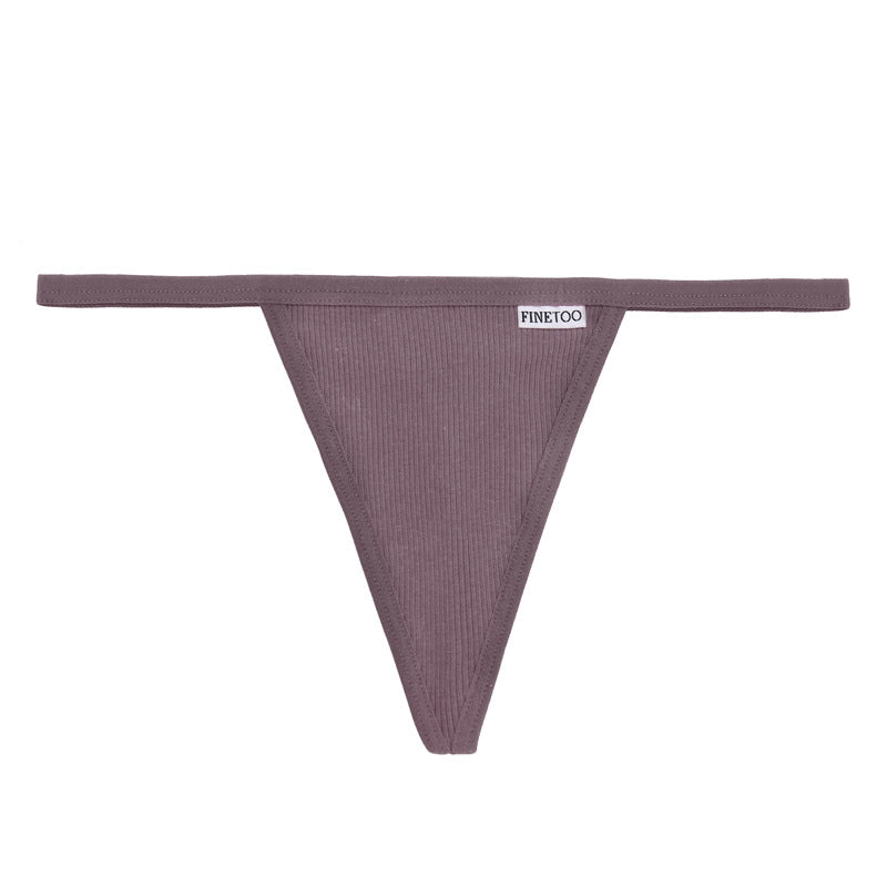 Femmes T-Back Taille Basse Sans Couture Sexy Fileté Coton Sous-Vêtements Femmes Mémoires