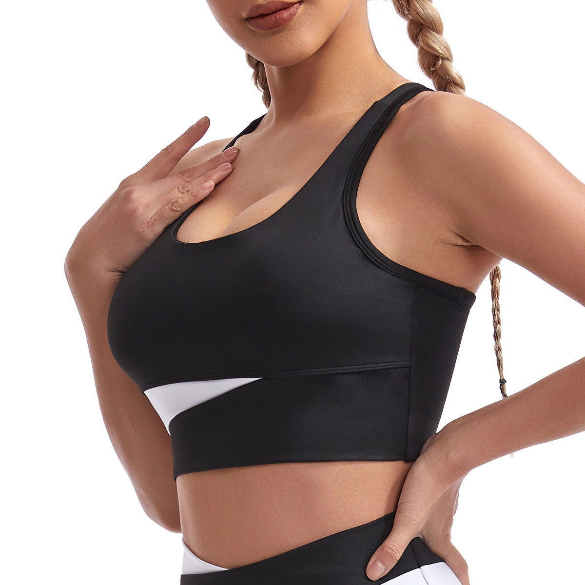 Sports Underwear Shockproof Push up Wireless Workout Bra Training Running Yoga Clothes Top