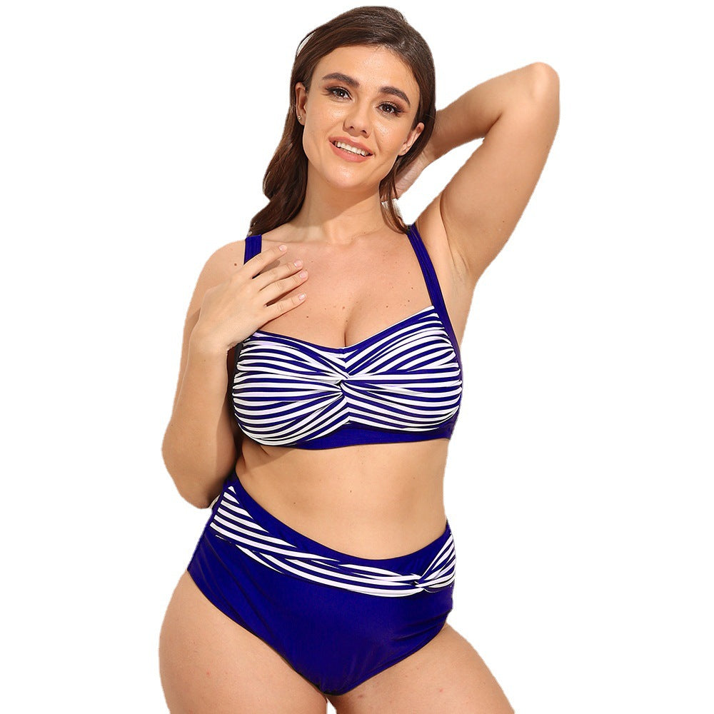 Plus Size Sexy Split Bikini Big Small Chests Spring Maillot de bain Femme