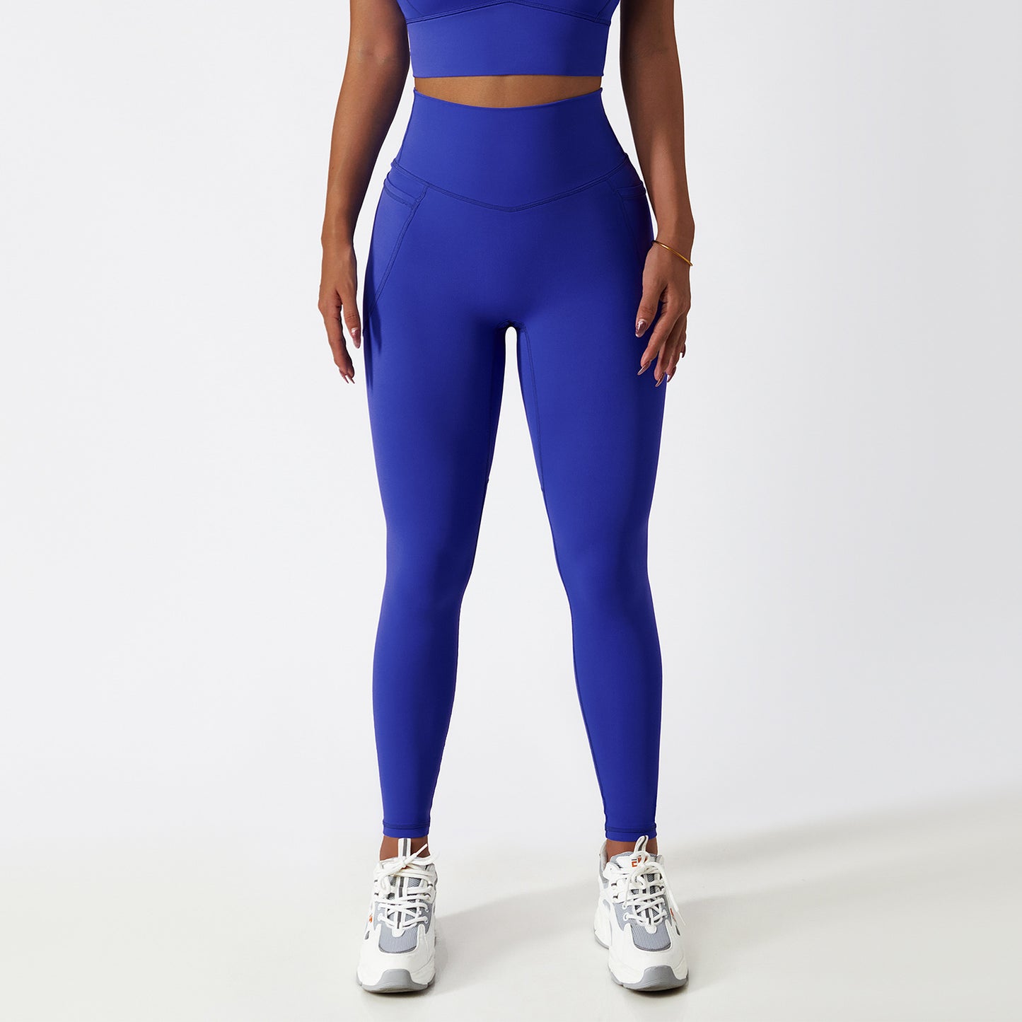 Breathable Cloud Feeling High Waist Hip Lift Yoga Pants Outer Wear Pocket Tight Exercise Running Pants Drying Fitness Pants