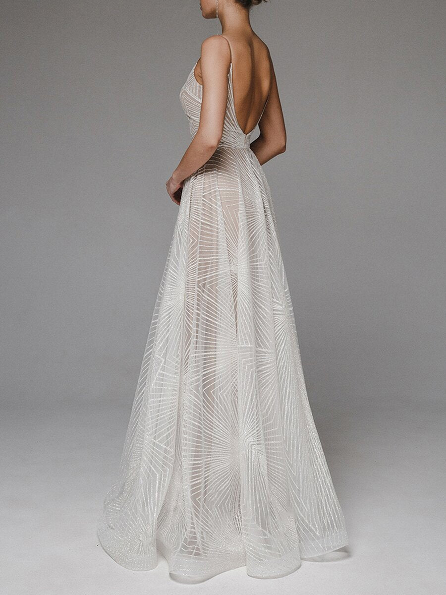 Spring Summer Women Clothing V Neck Maxi Dress Sexy Strap Embroidered Sleeveless Dress