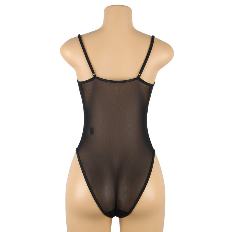 Plus Size Sexy Lingerie Sexy Jumpsuit Lace Seduction Sling Pyjamas