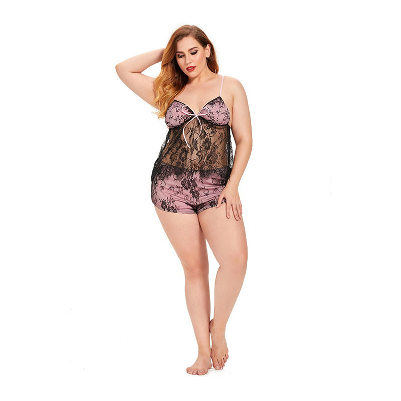 Plus la taille Sexy Lingerie dentelle couture jarretelle jupe dames Sexy costume