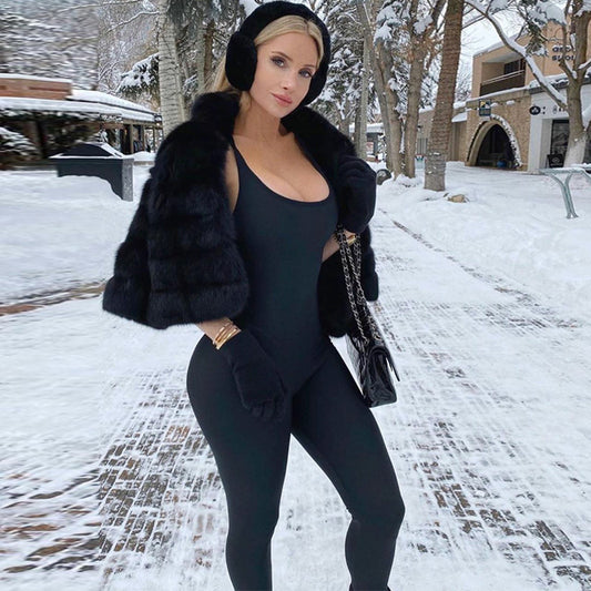 Suspender Jumpsuit Tight Jumpsuit Slim Fit Women Clothing Spring Summer Outerwear Clothes