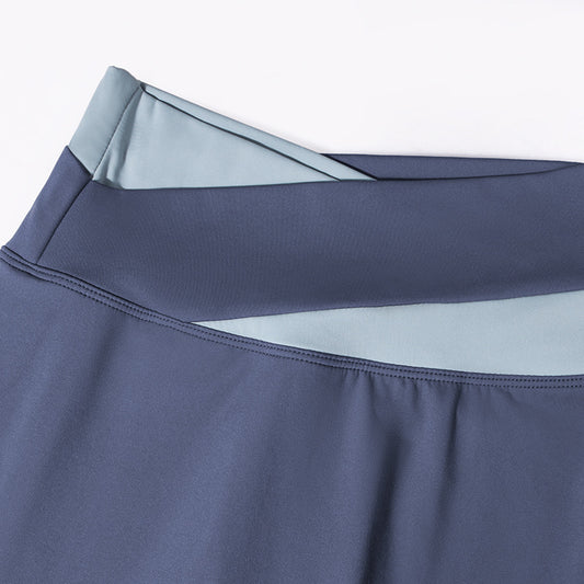 Criss Cross Waist No Embarrassment Workout Clothes Women Summer High Waist Hip Raise Skinny Sports Yoga Trousers Outer Wear