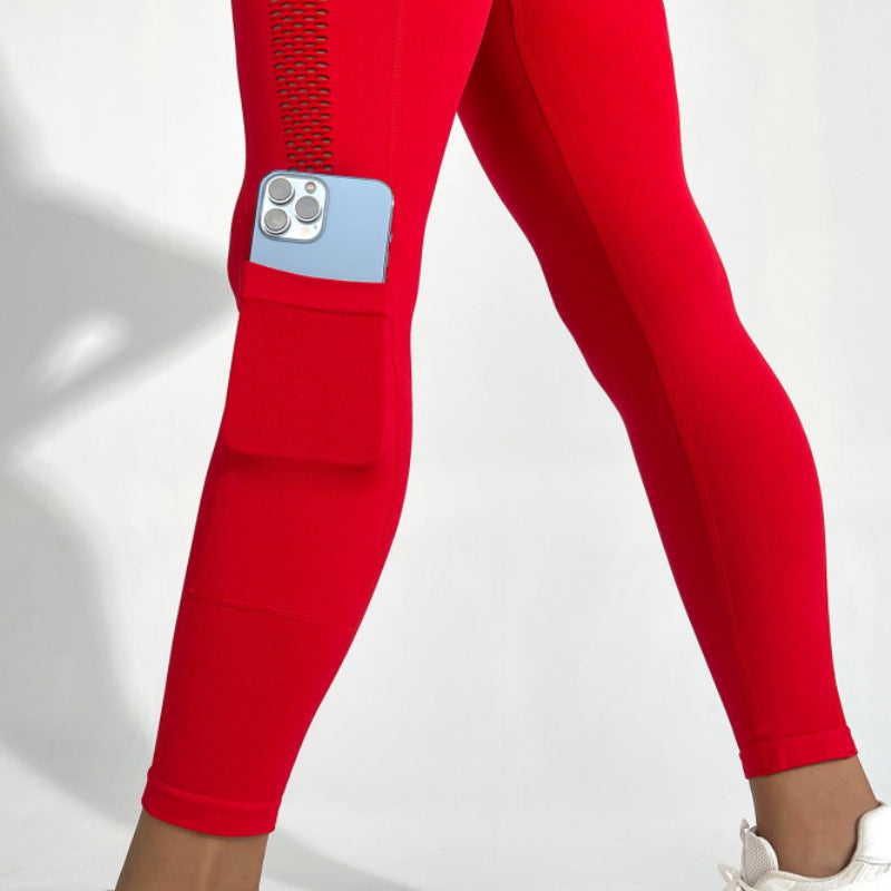 Seamless Knitted Basic Sports Yoga Pants High Waist Tight Hip Lifting Outer Wear Inner Wear Running Fitness