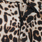 Leopard Print Shirt Straight Leg Pants