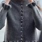 Autumn Women Clothing Laminated Decoration Knitted Cardigan Sweater