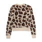 Women Clothing Animal Pattern Jacquard Artificial Fur Knitted Coat