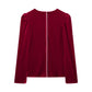 Women Clothing Autumn Winter Lantern Sleeve Square Collar Top Pleated Skirt