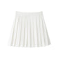 Women Clothing Autumn Winter Lantern Sleeve Square Collar Top Pleated Skirt