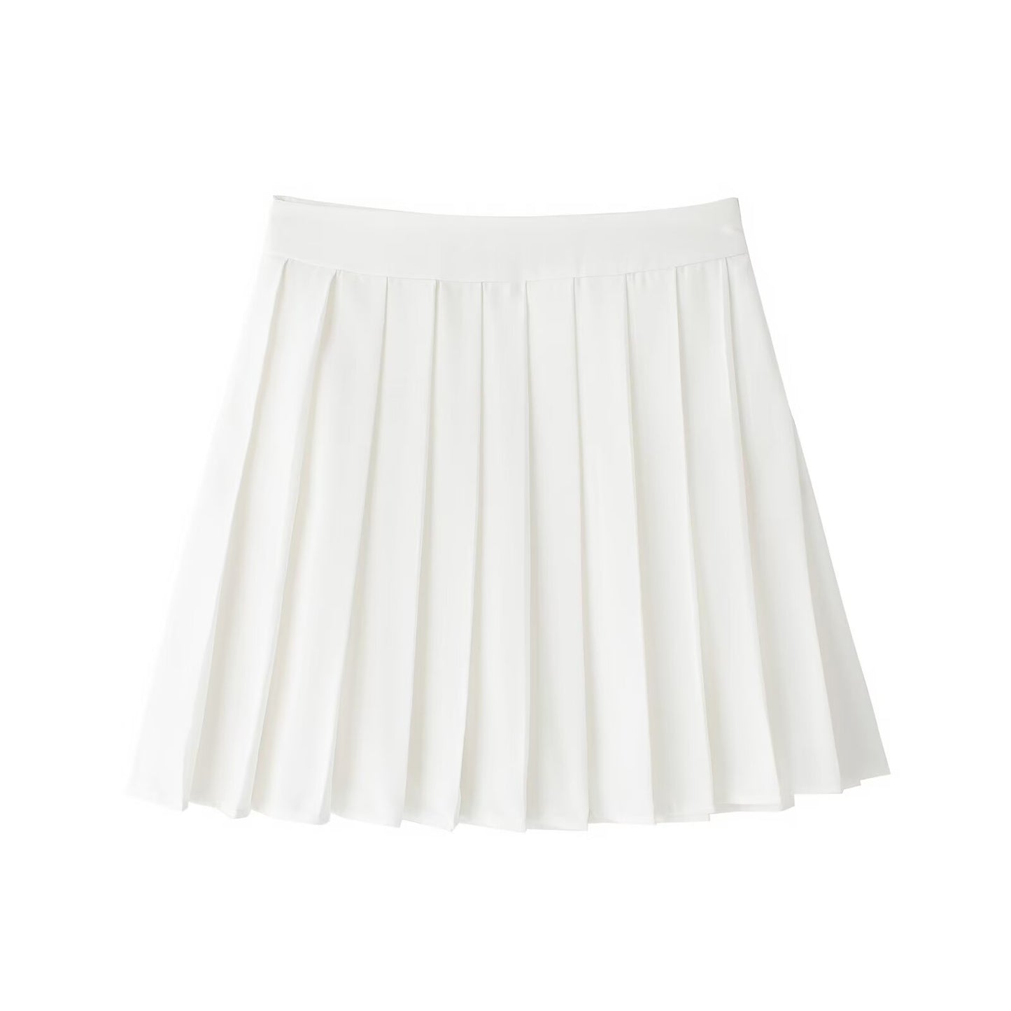 Women Clothing Autumn Winter Lantern Sleeve Square Collar Top Pleated Skirt