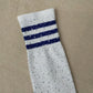 Sexy Rhinestone Knee Socks Striped Women Stockings Rhinestone Socks High-Top Cotton Socks