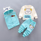 Autumn New Children's Clothing Autumn Clothing Plush Bear Three Piece Set Children's Suit Trend