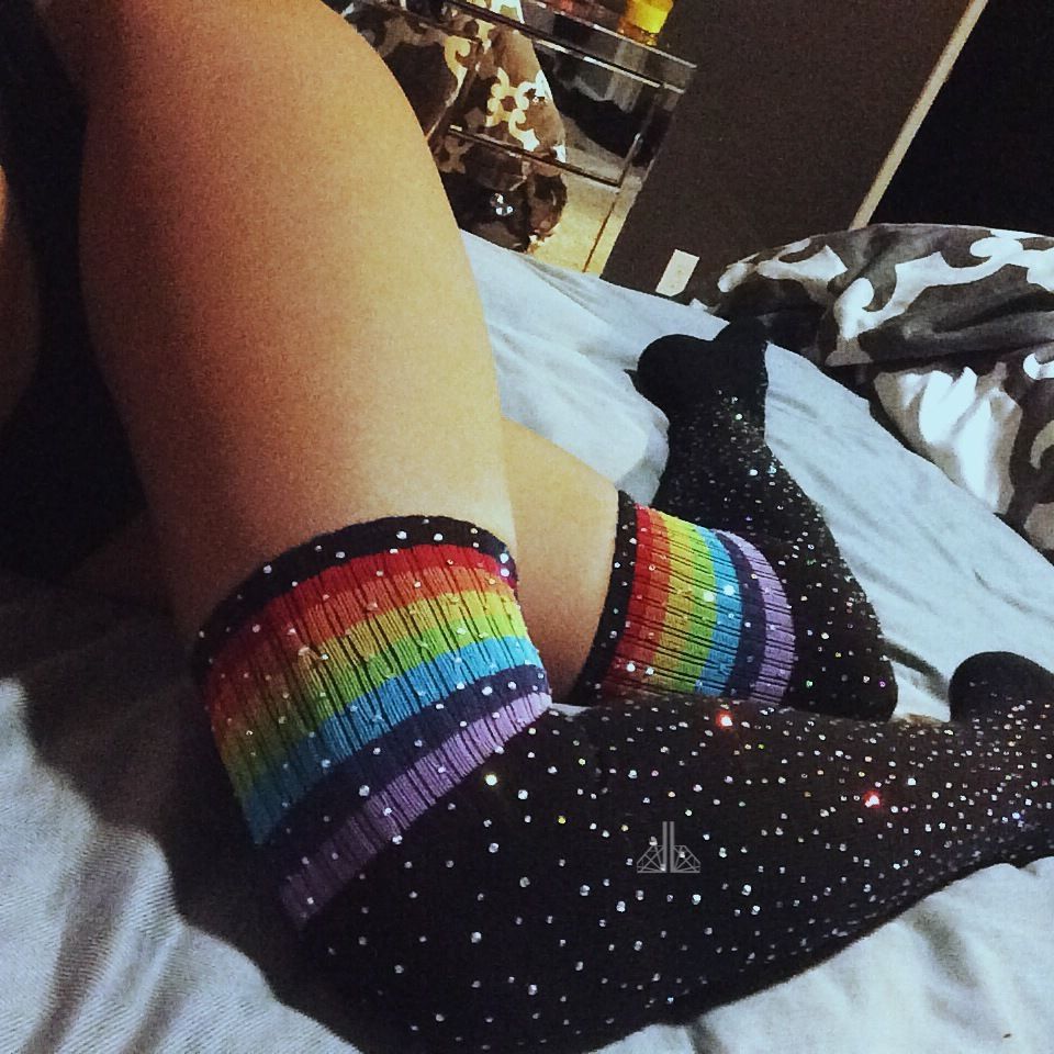 Chaussettes Sexy Strass Genou Chaussettes Rayées Femmes Bas Chaussettes Strass Chaussettes Hautes En Coton