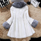 Women Autumn Winter Special Fur Coat Artificial Mink Hair Women Long Cut Coat Fox Fur Big Fur Collar